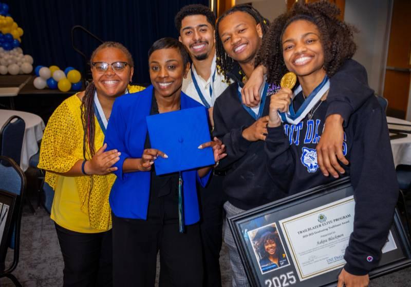 Aakira Blackman at the Trailblazer Elite 5th Anniversary Celebration