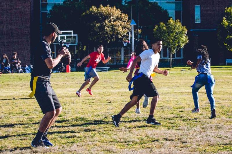 Young Men and Women Have Played Recreational Flag Football at UNT Dallas. The New Team Will Be a Competitive, All Women's Squad. 