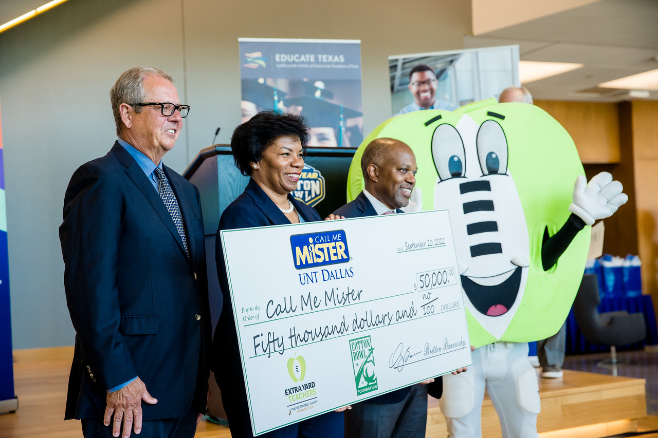 dr. stewart receiving $50k donation 