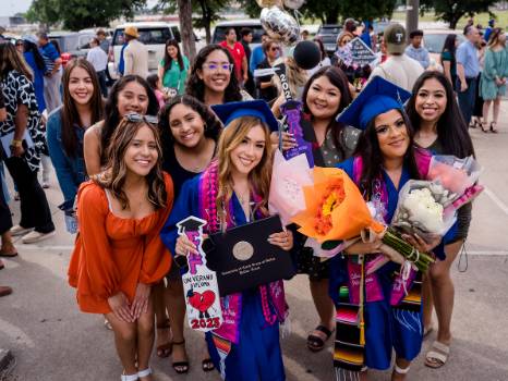 girls at commencement