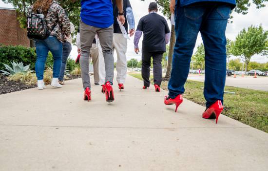 walkers in high heels