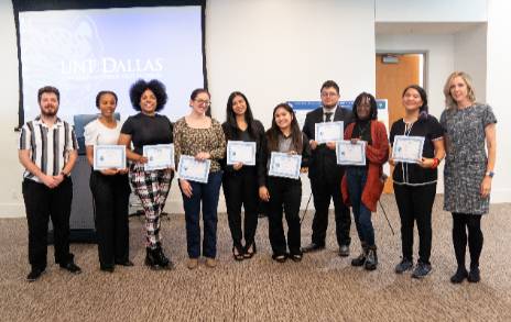 Students Who Presented Their Projects with Two Faculty Advisors at the 2024 UNT Dallas Student Research Symposium