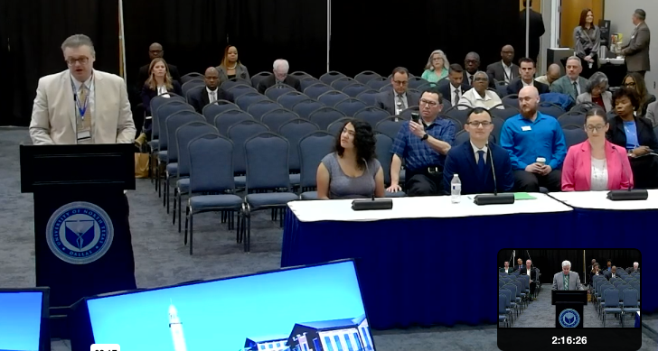 Dr. Mario Casa de Calvo Introduces Isabelle Chung, Connor Hester and Nicole Everitt at the UNT System Board of Regents Meeting on May 16, 2024