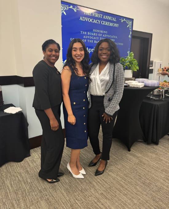 Jamaria Rongey, Annaliza Rodriguez, LaDyrian Cole (L-R)
