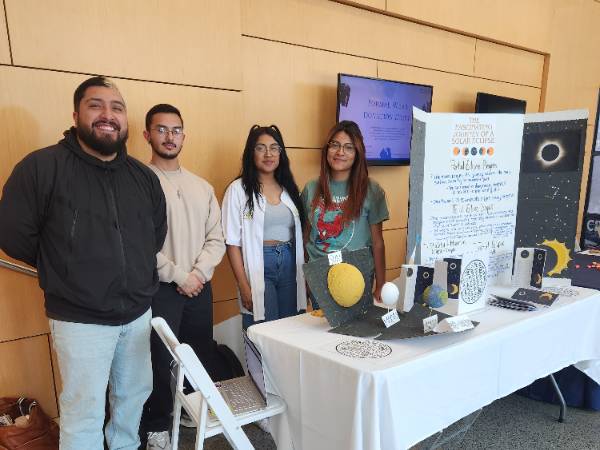 Dr. Faranak Zarnani's Physics Students Presenting Their Eclipse-Related Project