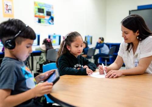 children in a Dallas public elementary school