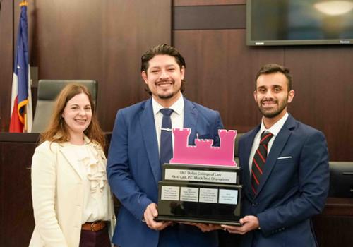 Allie Van Stean with Mock Trial Winners