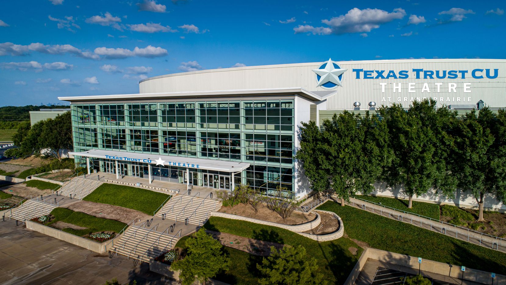 Exterior of Texas Trust CU Theatre