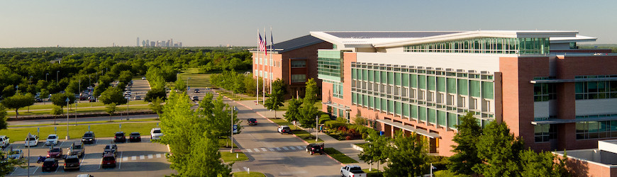 untd campus aerial photo