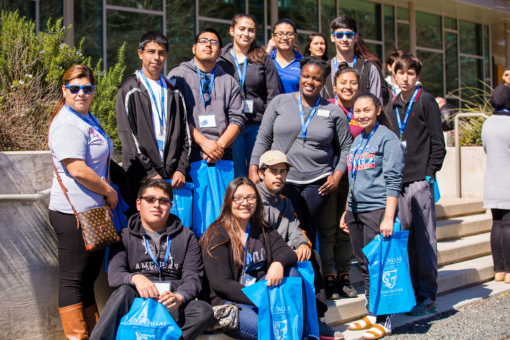 group of students at preview day