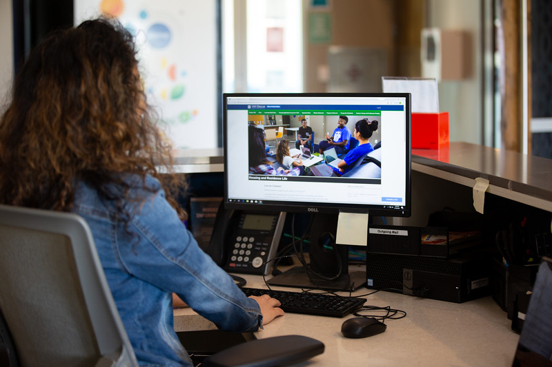 Res Hall computer desk