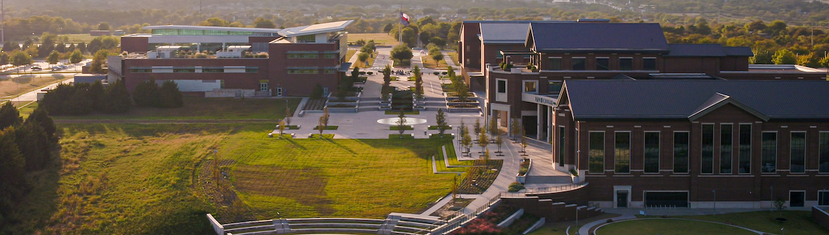 aerial photo of campus