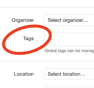 tags field screengrab