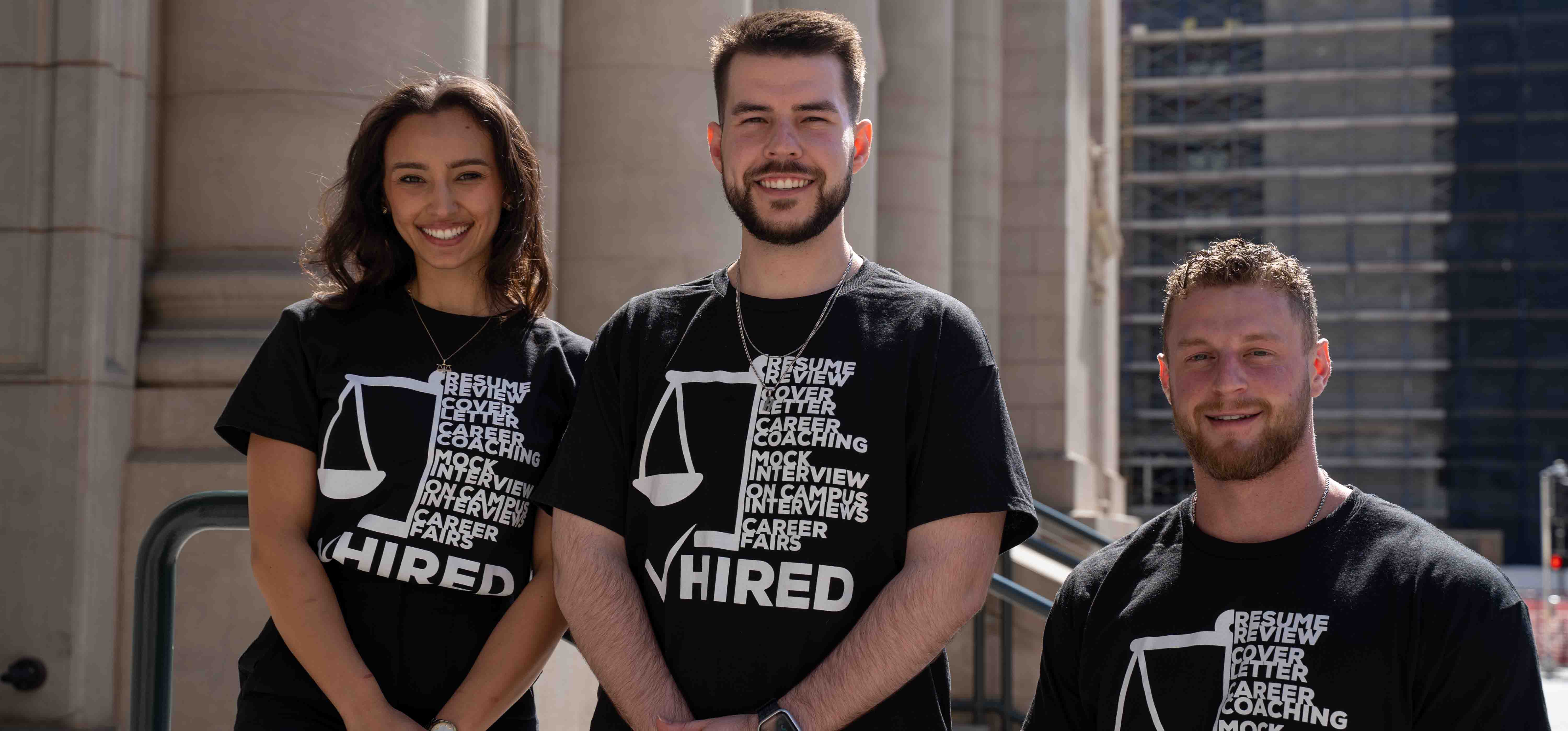 untd college of law students in hired ocpd shirts