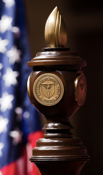 academic mace at ceremony