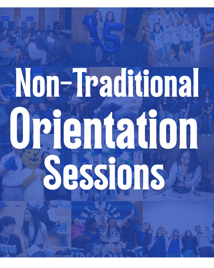 Blue tile that says "Non-Traditional Orientation Sessions"