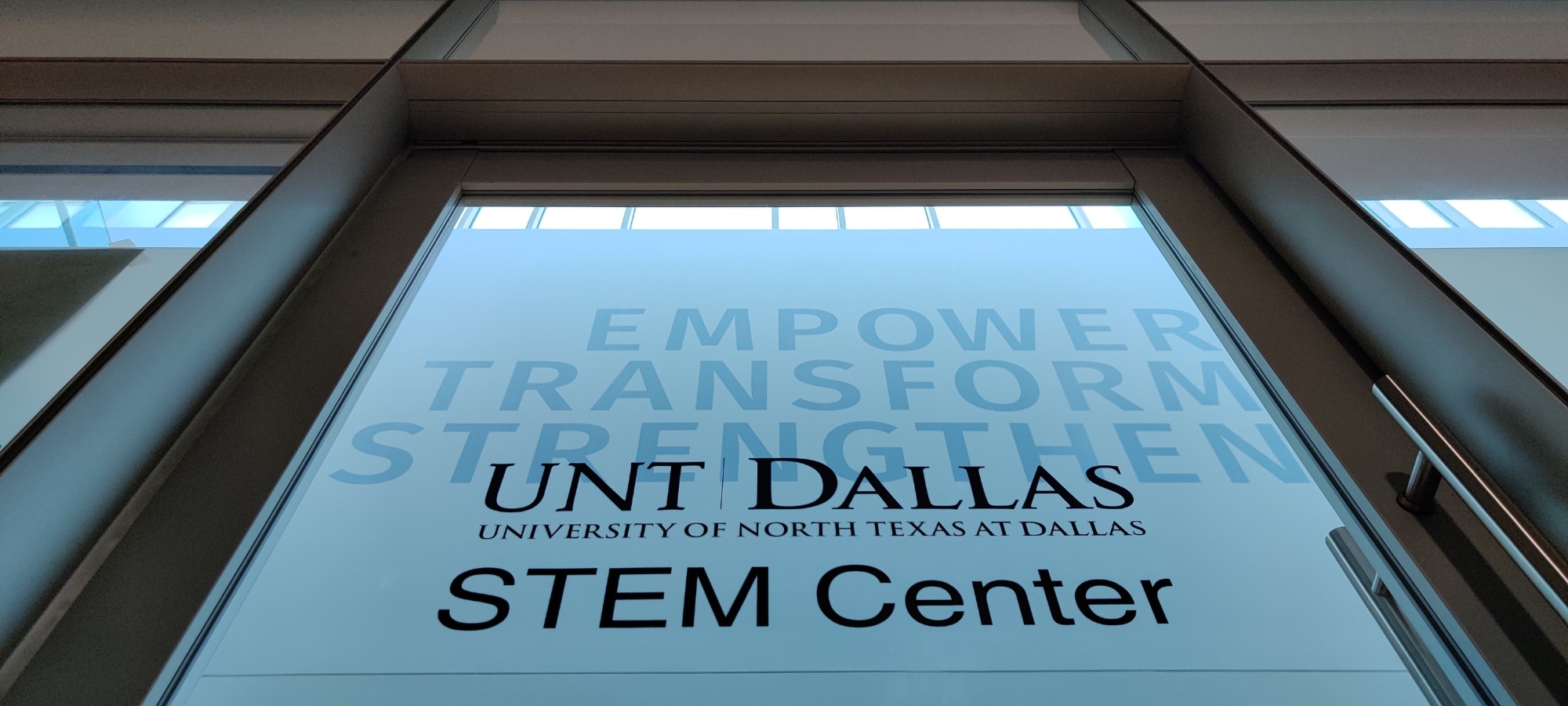 STEM Center door