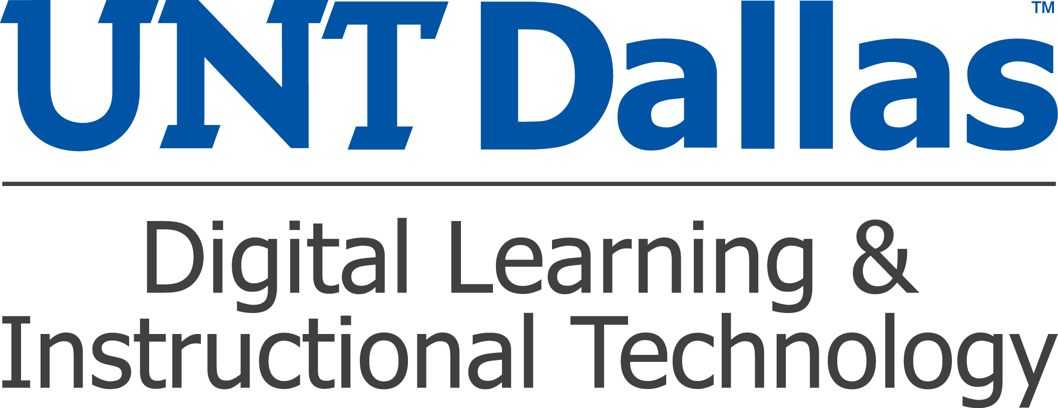 UNT Dallas Office of Digital Learning & Instructional Technology Logo